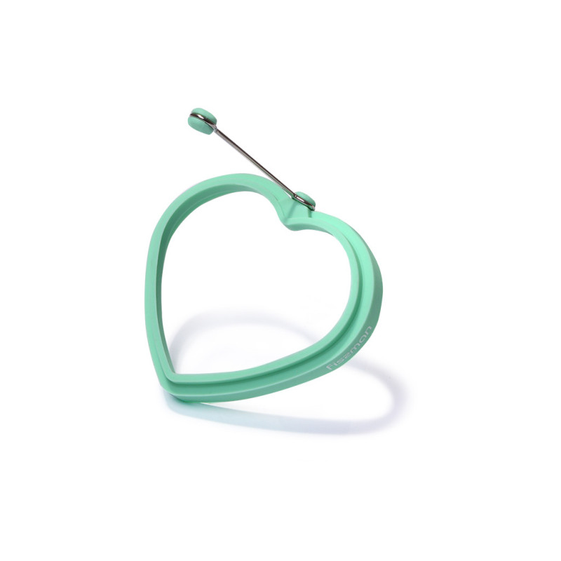 Egg ring HEART 11x2cm (silicone)