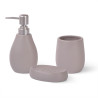 Set of soap dispenser 300 ml tumbler 400 ml and soap dish (ceramic), art. 9509