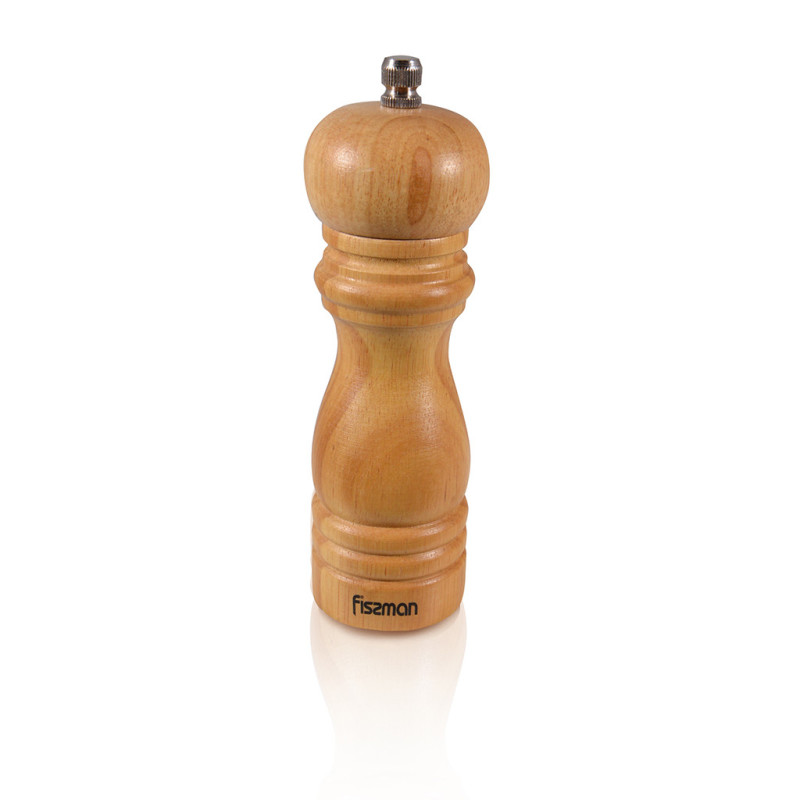 Pepper mill 15x5 cm (wooden body with zinc alloy grinder), art.8192