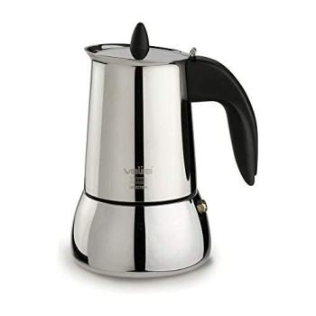 Italian Coffee Pot Valira ISABELLA 6T Black Steel 6 Cups,,,,