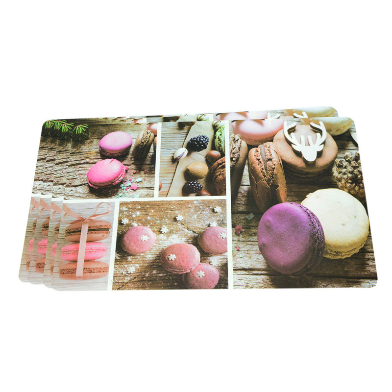 Set of 4 printed placemats 43.5x28.5 cm (0654)