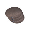 Set of 4 round woven placemats 36 cm (PVC)