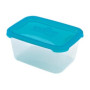 POLAR FROST Контейнер для еды, прозрачный, с синей крышкой, из пластика, 1.7 l, 19.5x14.5x9.1 cm, HEIDRUN