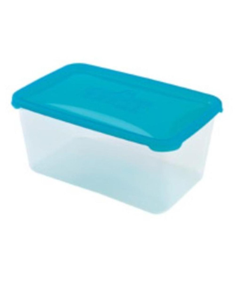 POLAR FROST Контейнер для пищевых продуктов 5.3 l, 29.5x19.5x12.7 cm, прозрачный, с синей крышкой, из пластика, HEIDRUN