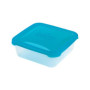Polar Frost toidukarp 1.7 l, 19.5x19.5x6.4 cm, läbipaistev, sinine kaas, plastmassa, HEIDRUN