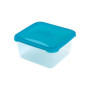 HEIDRUN POLAR FROST контейнер для пищевых продуктов 2.4 l, 19.5x19.5x9.1 cm, прозрачный, крышка синяя, пластик, HEIDRUN