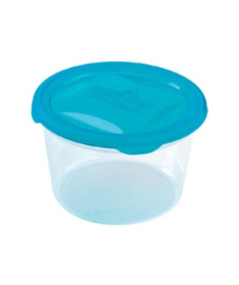 Polar Frost toidukarp 1.5 l, Ø14.5/H9.1 cm, läbipaistev, sinine kaas, plastmass, HEIDRUN
