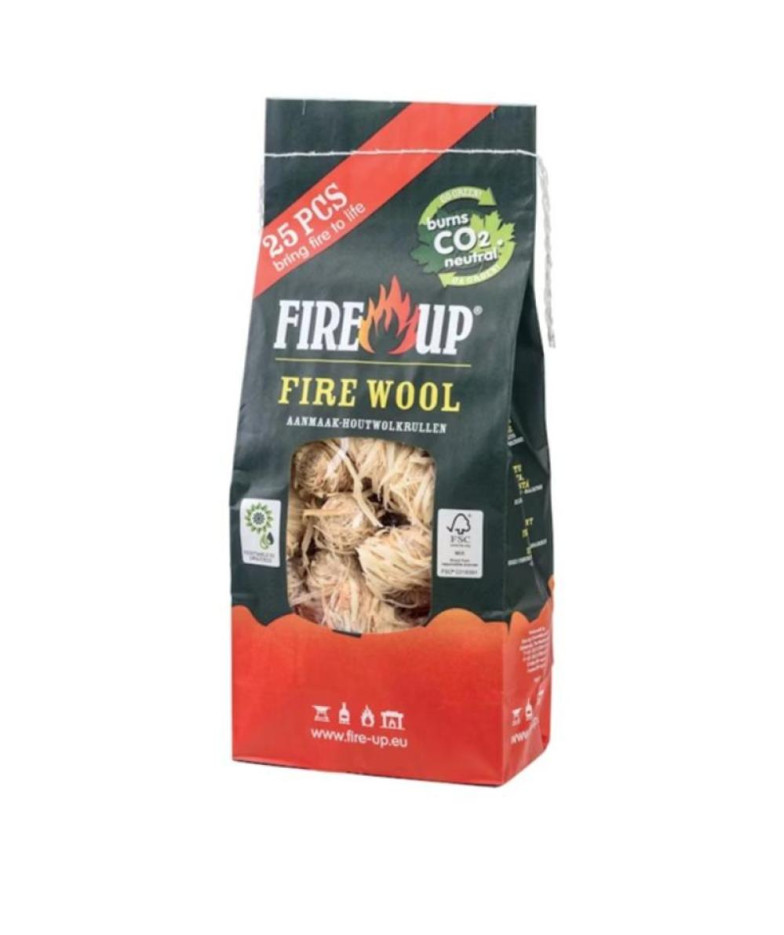 FIRE-UP Wood Pulp Rolling Papers for Cones 25GAB, Wood Pulp/Plant Wax, 0.35kg/iepak