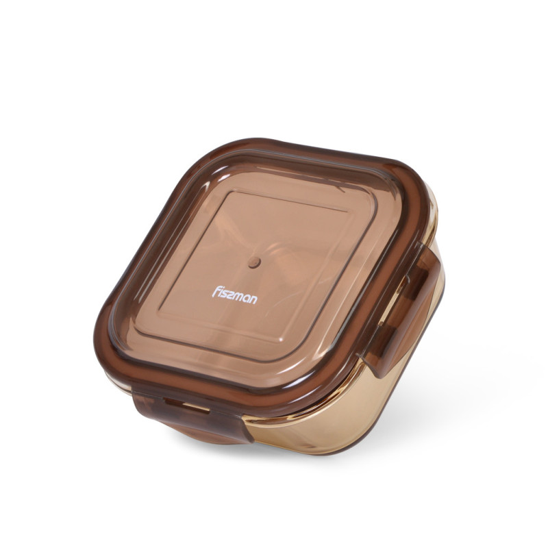 Container with PP lid 15x15x6 cm / 800 ML (borosilicate glass)