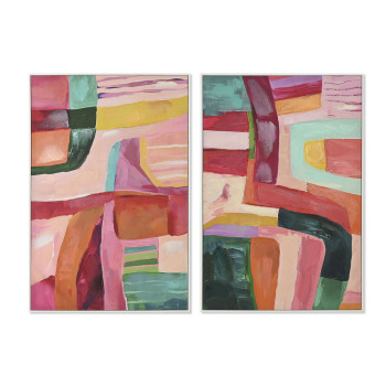 Canvas Home ESPRIT polystyrene Canvas Modern Urban 82 x 3,5 x 122 cm (2 Units),,,,
