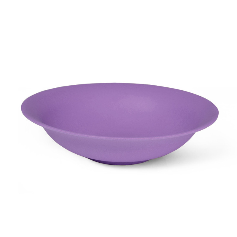 Deep plate 19x5 cm, color PURPLE (bamboo fibre)