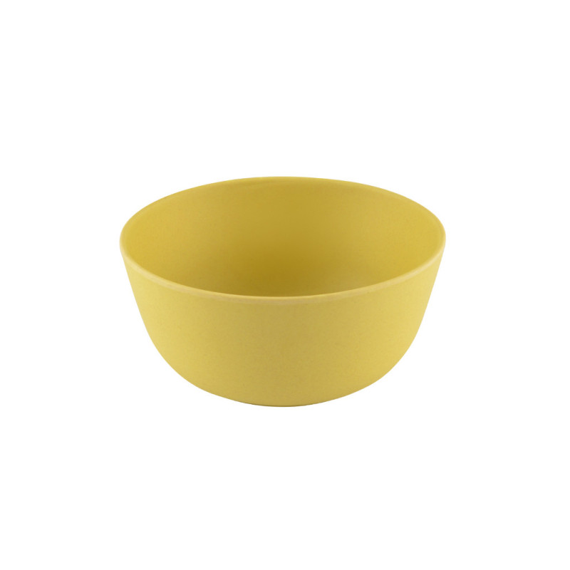 Bowl 14x6.5 cm / 600 ml, color YELLOW (bamboo fibre)