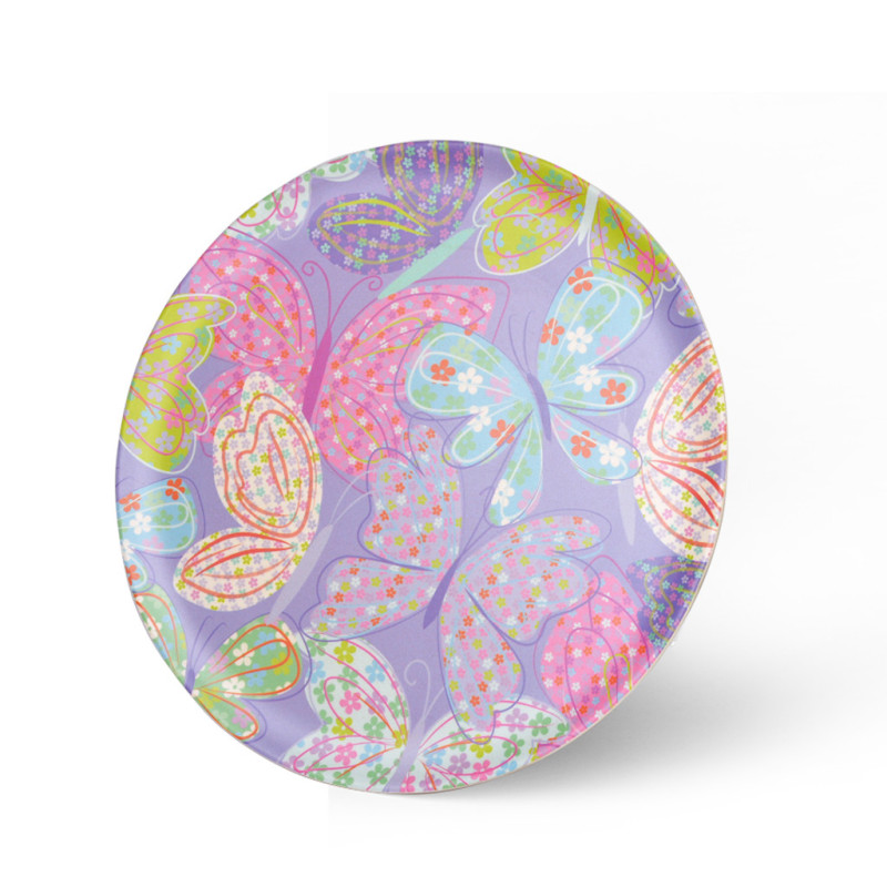 Plate FLOWER 28x1.2 cm (bamboo fibre)