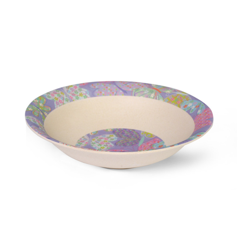 Deep plate FLOWER 19x5 cm (bamboo fibre)