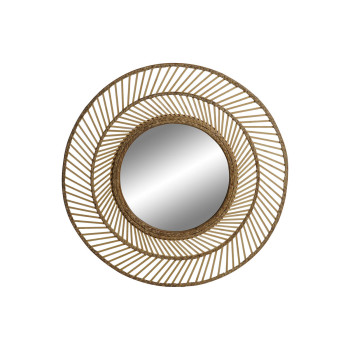 Wall mirror Home ESPRIT Natural Tropical 81 x 2 x 81 cm
