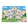 Reusable magic placemat ELEPHANTS 29x21 cm (plastic)