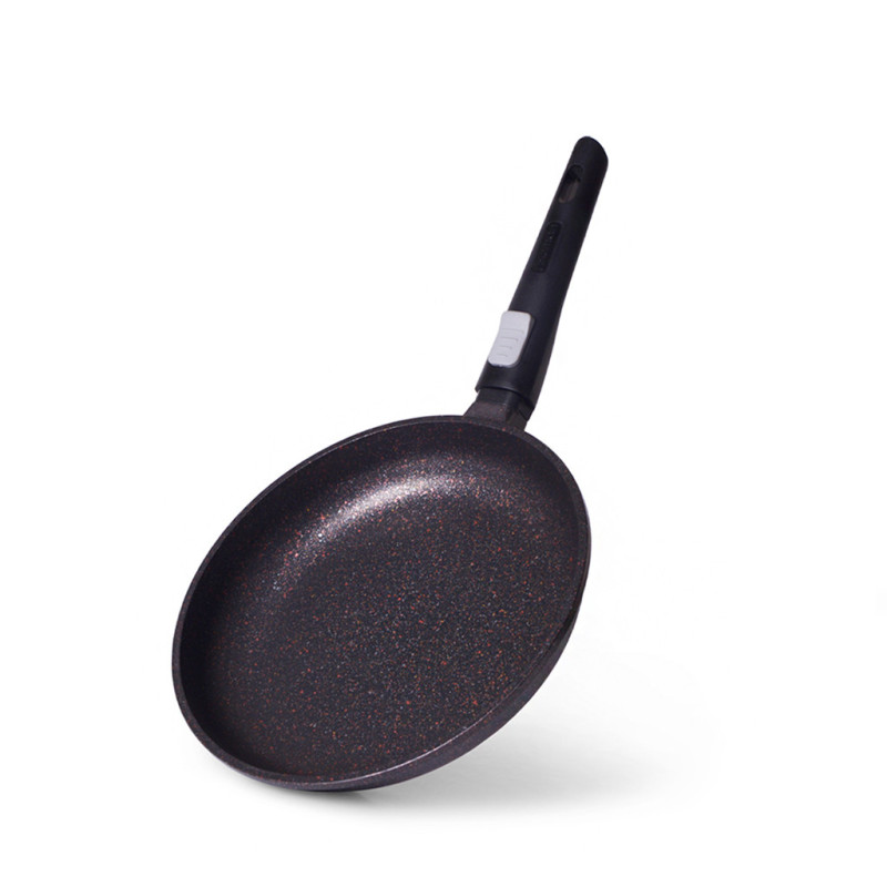 Frying pan REBUSTO 20x4.0 cm with detachable handle with induction bottom (aluminium with non-stick coating)