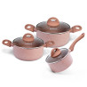 Cookware set LATTE 6 pcs (aluminium with non-stick coating)