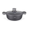 Shallow casserole PRESTIGE 28x8 cm / 4.1 LTR with glass lid and induction bottom (forged aluminium with non-stick coating)