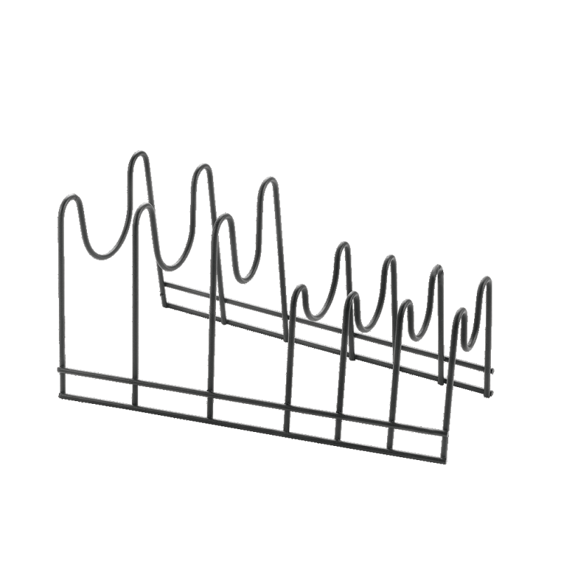 LAVA LIDO DĒLĪŠU/COVER  TURĒTĀJS 28x16x14CM, MELNS, NER.TĒR., Metaltex