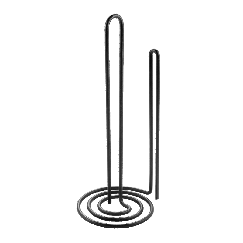 LAVA PAPĪRA DVIEĻA TURĒTĀJS H32CM, D15CM, MELNS, NER.TĒR., Metaltex