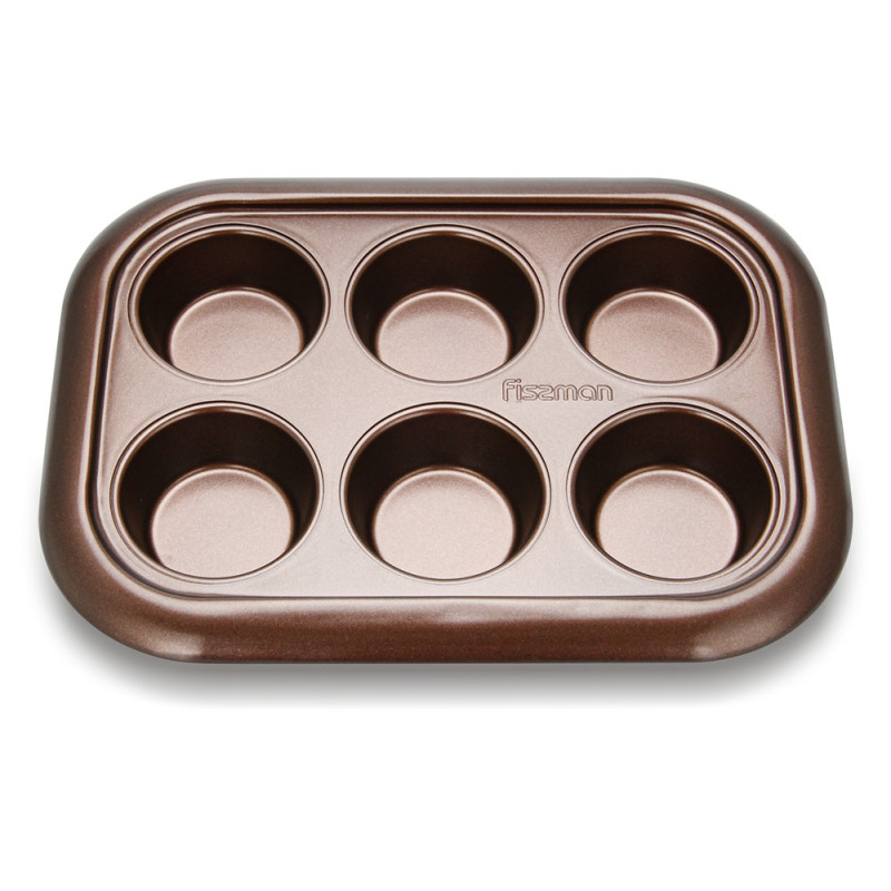 6 cup muffin pan 29.4x21x3.5cm 0.5mm