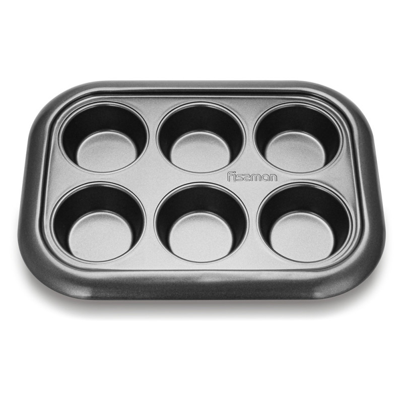 6 cup muffin pan 29.4x21x3.5cm 0.5mm
