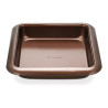 Roaster 24.5x24.5x5 cm CHOCOLATE (carbon steel with non-stick coating)