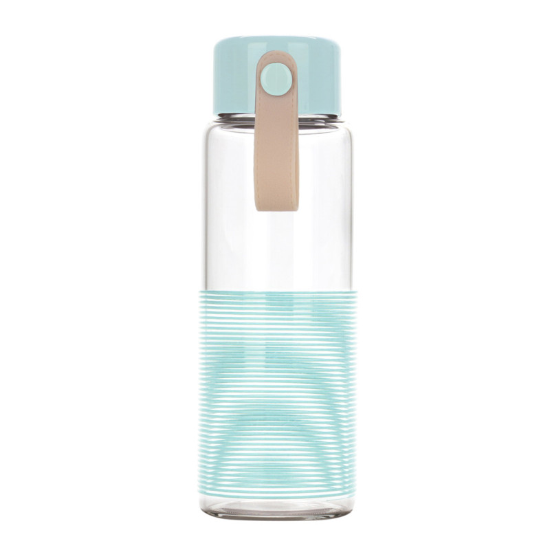 Pudele 360 ml, akvamarīna krāsā (stikls)