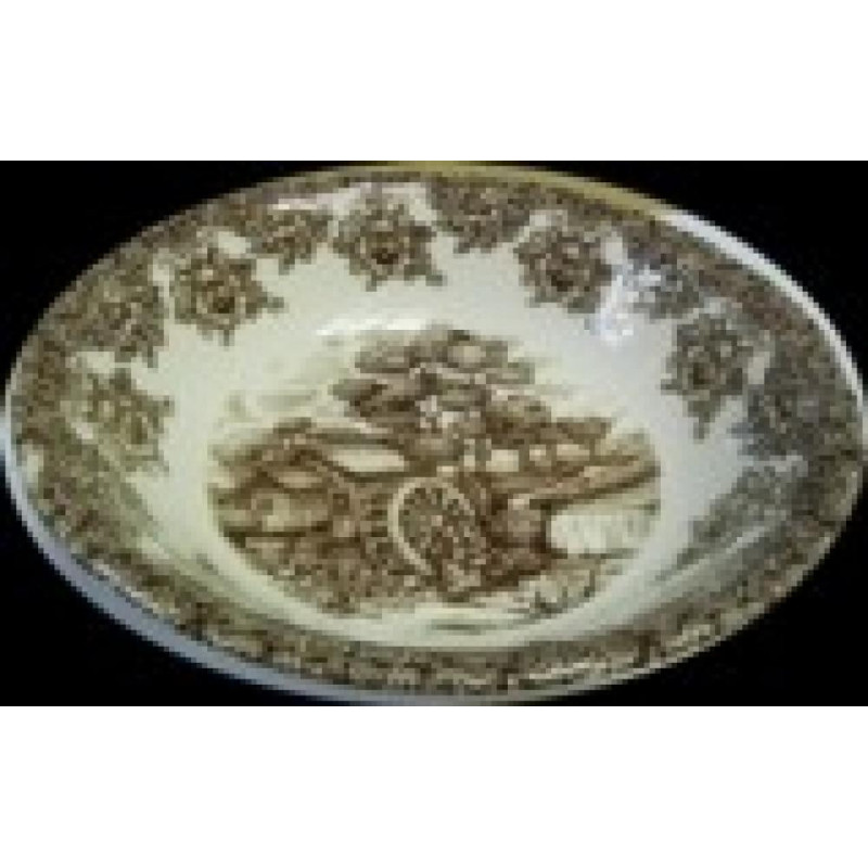 WATER WHEEL BROWN A BOWL 23,7 CM, Claytan