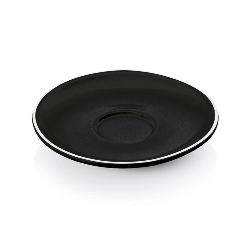 ITALIA ESPRESSO APAKŠCup  12.5CM, black , PORCELĀNS, WAS