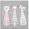 NAPKINS  33X33 GLAM CATS, Paw Decor Collection
