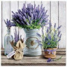 NAPKINS  25X25CM LAVENDER IN BUCKET, Paw Decor Collection