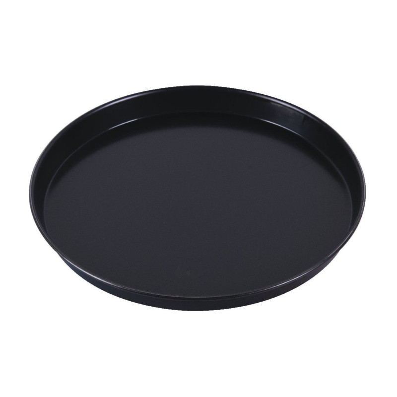 Pizza sheet steel D30cm h-2.5cm blue