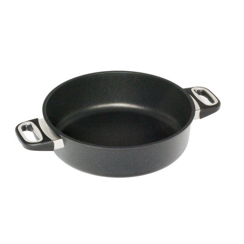 Pan with two handles induction D28cm h-8 cm
