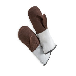 Baking gloves leather with...