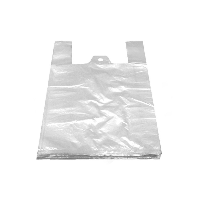 Carrier bag 4kg 25+12x45cm 100pcs white