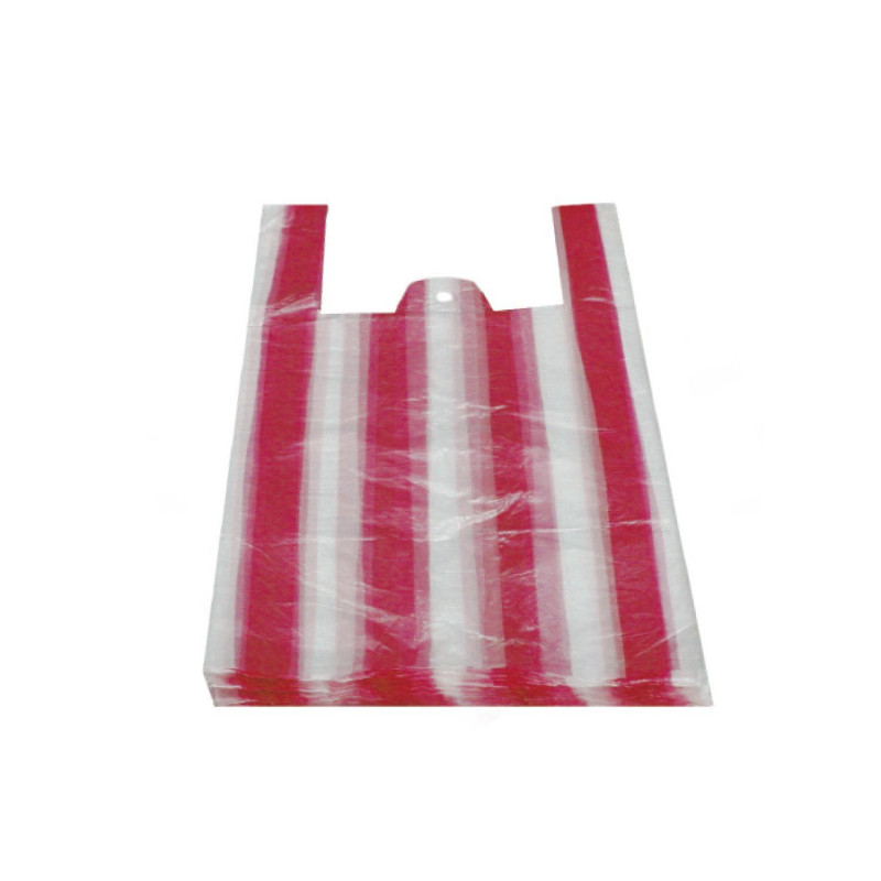 Carrier bag 4kg striped 25+12x45cm 100pcs
