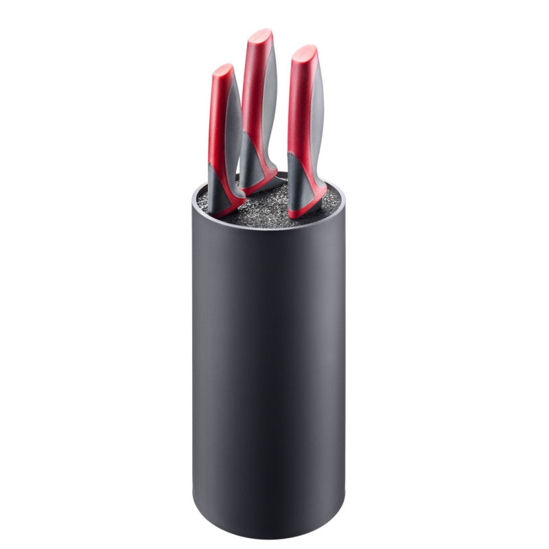 Knife stand 11x11x22cm black