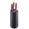 Knife stand 11x11x22cm black