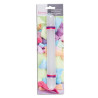 Rolling pin with distance rings PP plastic D2.5cm 22.5cm white