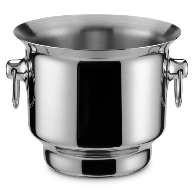 Trauks šampanieša pudelei F6 ar diviem sudrabotiem rinķiem ø18cm h-19cm