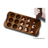 Silicone mould for chocolate D28 h-20mm 15x10ml IMPERIAL