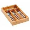Cutlery wooden box 26-49x43cm h-6cm