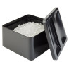 Tray for ice 27x27cm h-15cm black