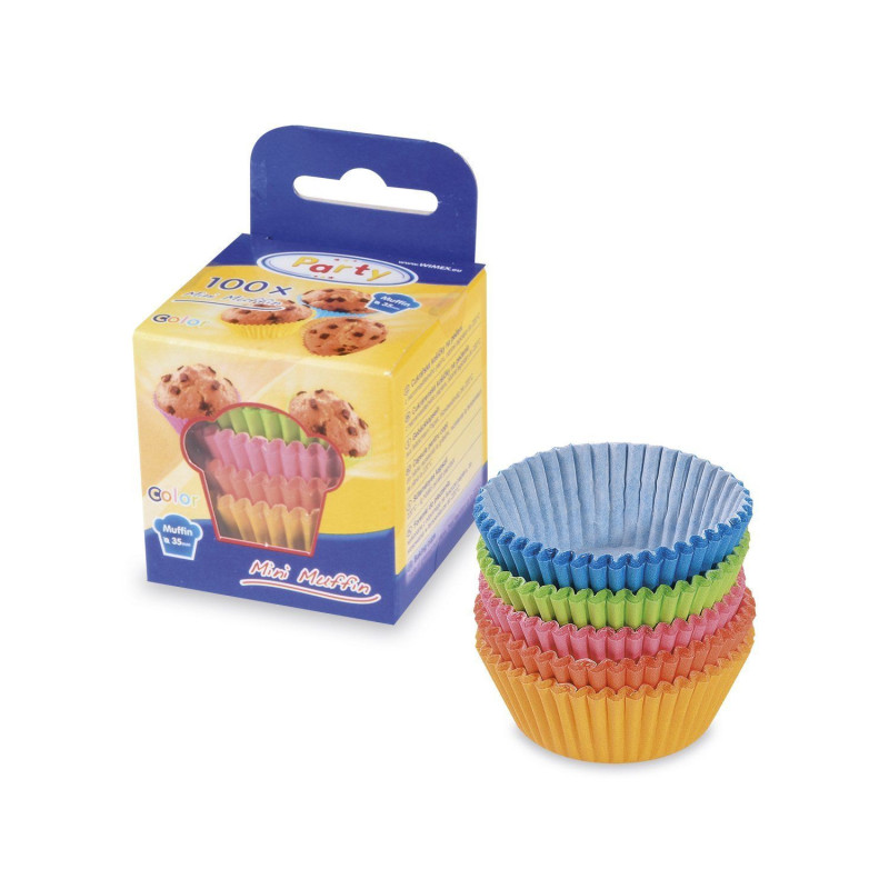 Popieriaus formos 35x20mm 100vnt spalvotas