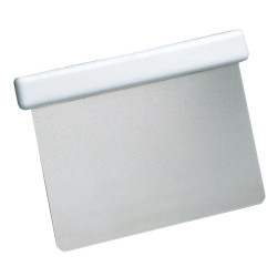 Scraper with white handle...