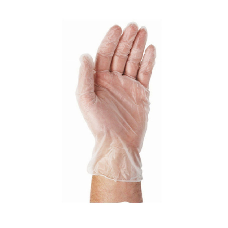 Vynil gloves powdered free size L 100pcs white