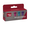 Vacuum Wine Stopper Pink/Blue/Purple (3 pcs), Box