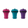 Vacuum Wine Stopper Pink/Blue/Purple (3 pcs), Box